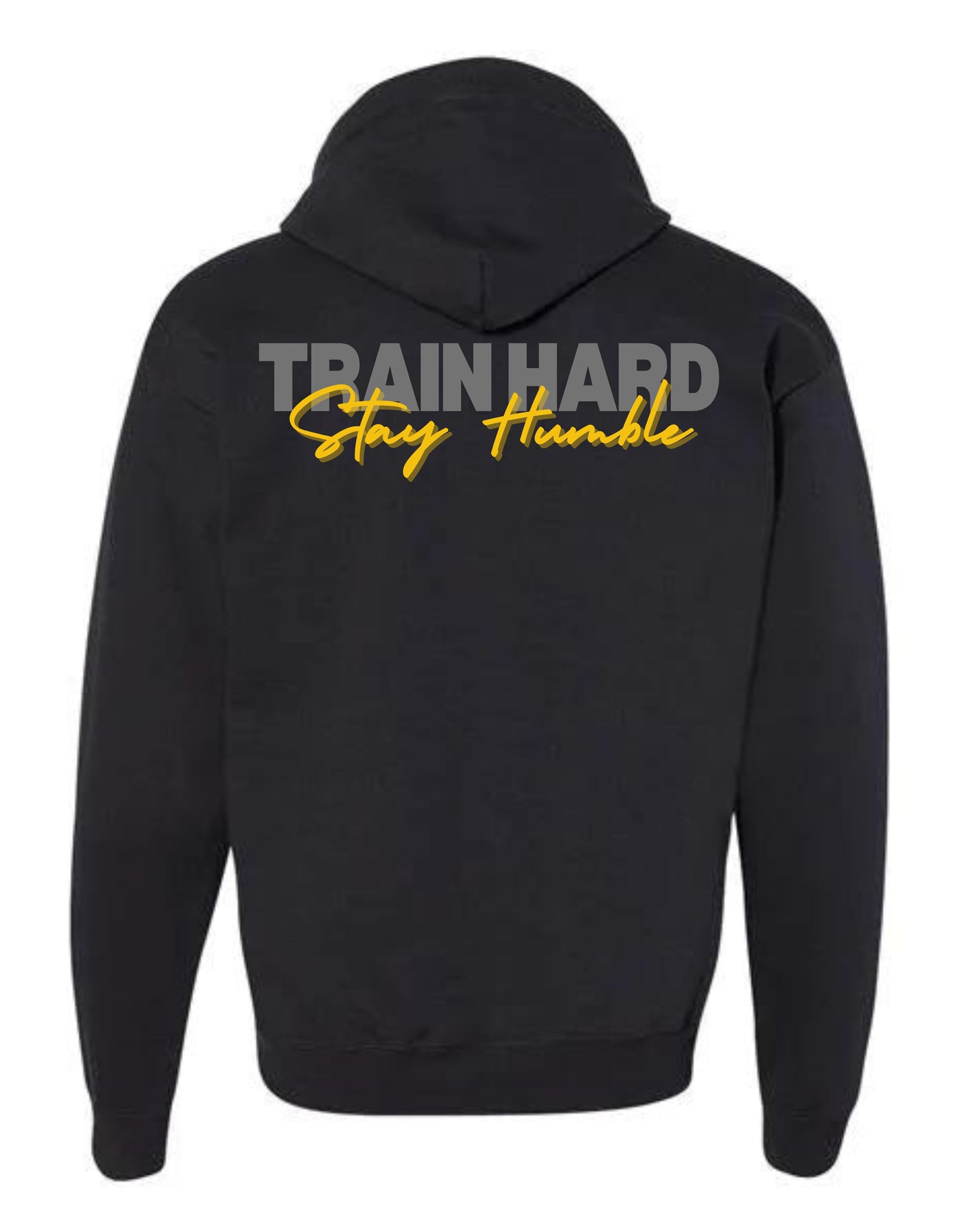 Train Hard Zip-Up Hoodie - Black
