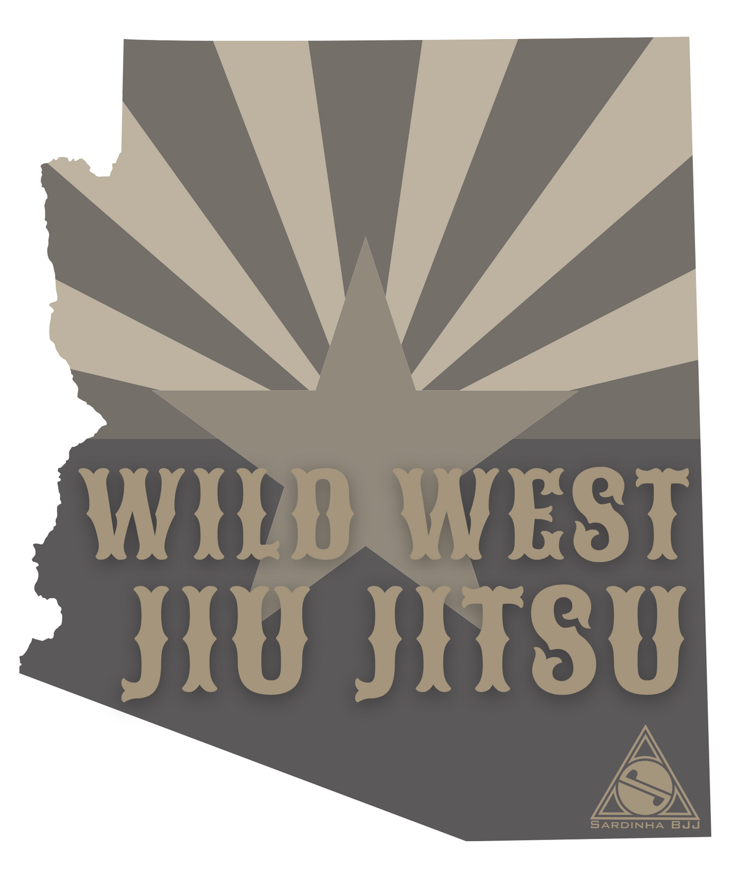 Wild West Jiu Jitsu T-shirt - Tan