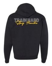 Load image into Gallery viewer, Train Hard Zip-Up Hoodie - Black
