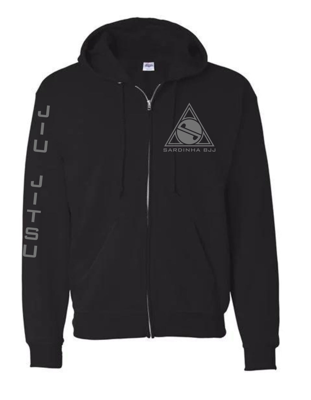 Train Hard Zip-Up Hoodie - Black